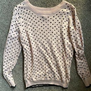 Pink Heart Sweater